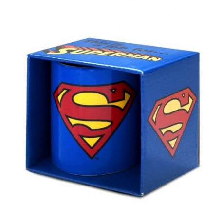 DC COMICS SUPERMAN LOGO BOXED MUG