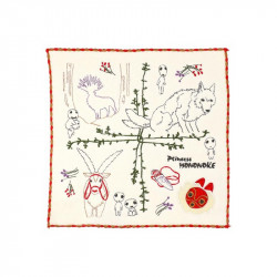 MINI SERVIETTE ARBRE DES ESPRITS 25 X 25 CM - PRINCESSE MONONOKE