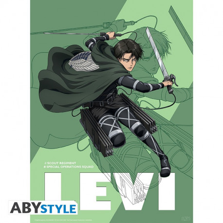 ATTACK ON TITAN - POSTER S4 LEVI 52X38 CM