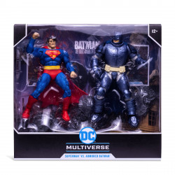 SUPERMAN VS ARMORED BATMAN DC PACK 2 FIGURINES COLLECTOR MULTIPACK 18 CM