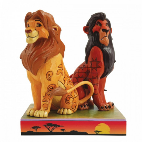 SIMBA AND SCAR STATUE DISNEY TRADITIONS 16 CM