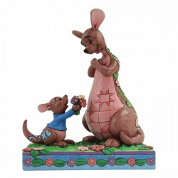 ROO AND KANGA FLOWERS STATUE DISNEY TRADITIONS 15 CM