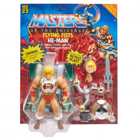 MASTERS OF THE UNIVERSE ORIGINS DELUXE FIGURINE 2022 FLYING FISTS HE-MAN 14 CM
