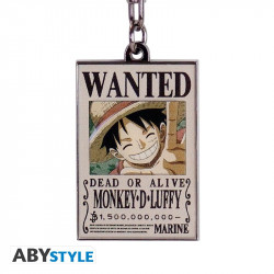 WANTED LUFFY ONE PIECE PORTE-CLES