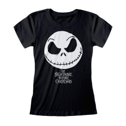 NIGHTMARE BEFORE CHRISTMAS JACK FACE LOGO T-SHIRT TAILLE M