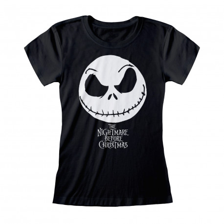 NIGHTMARE BEFORE CHRISTMAS JACK FACE LOGO T-SHIRT TAILLE XL
