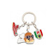 PORTE-CLES METAL 3 PERSONNAGES MARCO - PORCO ROSSO