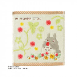 MINI SERVIETTE TOTORO CHAMPS DE FRAISES 25X25 - MON VOISIN TOTORO