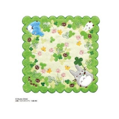 MINI SERVIETTE TOTORO TREFLE 25 X 25 CM - MON VOISIN TOTORO