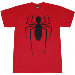 MARVEL SPIDER-MAN BLACK SPIDER SYMBOL T-SHIRT TAILLE XL