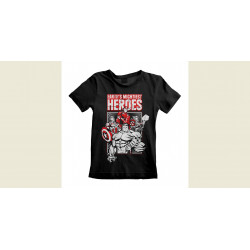 MARVEL COMICS AVENGERS EARTHS MIGHTIEST HEROES T-SHIRT ENFANT TAILLE 9-11 ANS