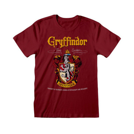 HARRY POTTER GRYFFINDOR RED CREST T-SHIRT TAILLE S