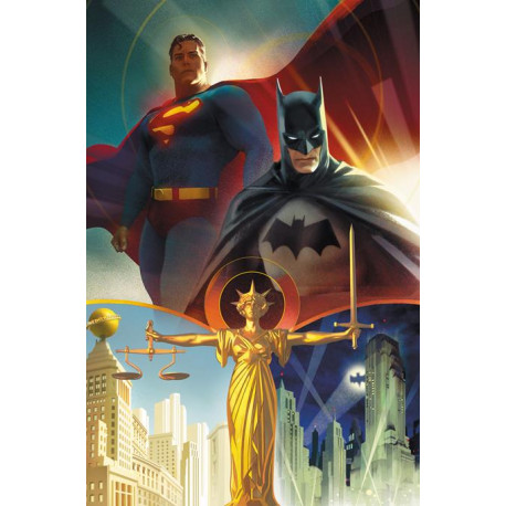 BATMAN SUPERMAN WORLDS FINEST 7 CVR B JOSHUA MIDDLETON CARD STOCK VAR