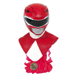 RED RANGER MIGHTY MORPHIN POWER RANGERS LEGENDS IN 3D BUSTE 25 CM
