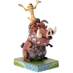 CAREFREE COHORT TIMON AND PUMBA THE LION KING DISNEY TRADITION STATUE