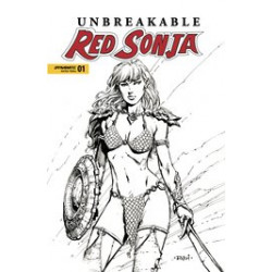 UNBREAKABLE RED SONJA 1 CVR D FINCH B W