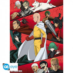 ONE PUNCH MAN - AFFICHE RASSEMBLEMENT DE HEROS 52X38 CM