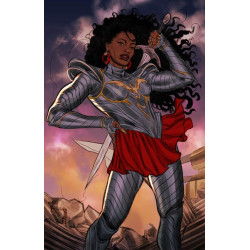 NUBIA AND THE JUSTICE LEAGUE SPECIAL 1 ONE SHOT CVR C JOSHUA SWAY SWABY NUBIA 50TH ANNIVERSARY CARD STOCK VAR