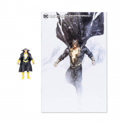 BLACK ADAM DC PAGE PUNCHERS FIGURINE ET COMIC BOOK ENDLESS WINTER 8 CM