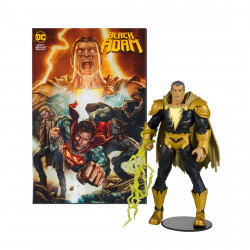 BLACK ADAM DC COMICS FIGURINE ET COMIC BOOK 18 CM
