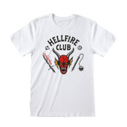 HELLFIRE CLUB WHITE T-SHIRT TAILLE L