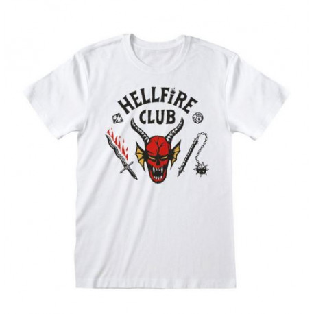 HELLFIRE CLUB WHITE T-SHIRT TAILLE L