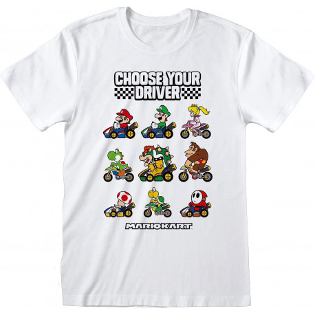 NINTENDO MARIO KART CHOOSE YOUR DRIVER TAILLE XL