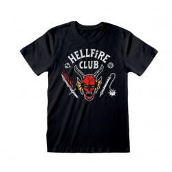 HELLFIRE CLUB BLACK T-SHIRT TAILLE S