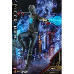SPIDER-MAN BLACK AND GOLD SUIT SPIDER-MAN NO WAY HOME FIGURINE MOVIE MASTERPIECE 30 CM