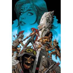 LAZARUS PLANET WE ONCE WERE GODS 1 ONE SHOT CVR B DAVE JOHNSON CARD STOCK VAR