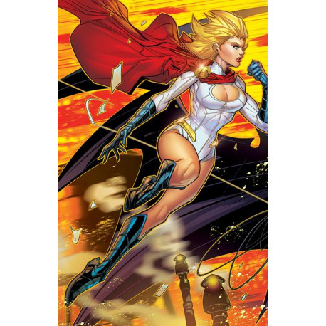 BATMAN SUPERMAN WORLDS FINEST 11 CVR B JONBOY MEYERS POWERGIRL CONNECTING CARD STOCK VAR