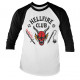 STRANGER THINGS 4 - HELLFIRE CLUB UNISEX RAGLAN T-SHIRT TAILLE MEDIUM