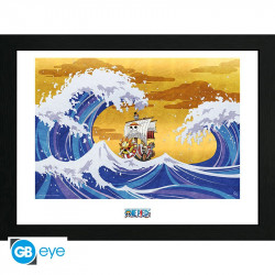 THOUSAND SUNNY ONE PIECE AFFICHE CADRE 30x40
