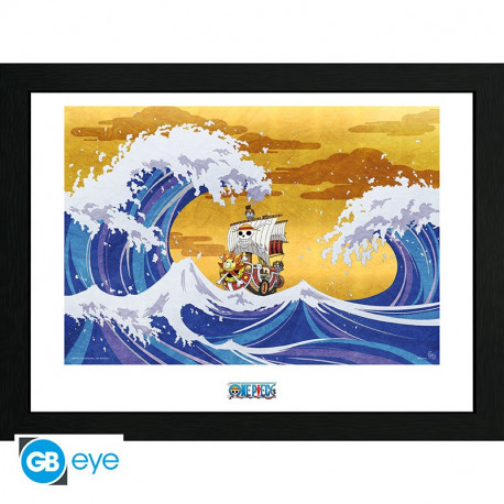 THOUSAND SUNNY ONE PIECE AFFICHE CADRE 30x40