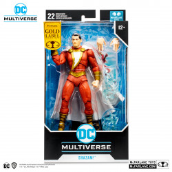 SHAZAM DC REBIRTH GOLD LABEL DC MULTIVERSE FIGURINE 18 CM