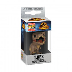 T-REX JURASSIC WORLD 3 PORTE-CLES POCKET POP VINYL 4 CM