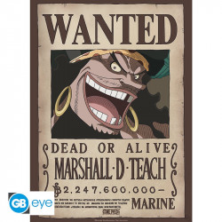 BLACKBEARD ONE PIECE - POSTER WANTED 52 X 38 CM