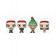 THE OFFICE HOLIDAY TREE HOLIDAY BOX 2022 PACK 4 FIGURINES POCKET POP VINYL 4 CM