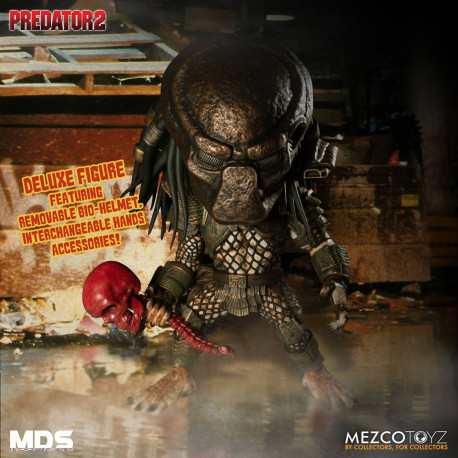 DELUXE CITY HUNTER PREDATOR 2 FIGURINE MEZCO DESIGNER SERIES 15 CM