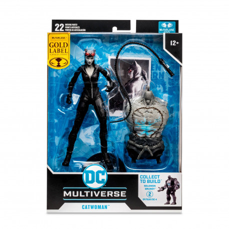 CATWOMAN GOLD LABEL BATMAN ARKHAM CITY DC GAMING FIGURINE BUILD A 18 CM