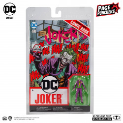 JOKER DC REBIRTH DC DIRECT FIGURINE ET COMIC BOOK PAGE PUNCHERS 8 CM