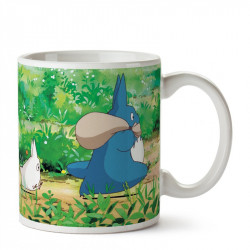 TOTORO BLEU ET BLANC MUG GHIBLI 08 MON VOISIN TOTORO