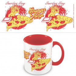 SURFER BOY PIZZA RED MUG STRANGER THINGS 4 315 ML