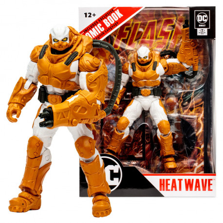 HEATWAVE DC DIRECT PAGE PUNCHERS FIGURINE ET COMIC BOOK THE FLASH COMIC 18 CM
