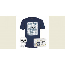 HEDWIG HARRY POTTER POP! & TEE SET FIGURINE ET T-SHIRT TAILLE M