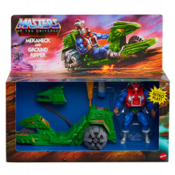 FIGURINE ET VEHICULE MEKANECK ET GROUND RIPPER MASTERS OF THE UNIVERSE ORIGINS 14 CM