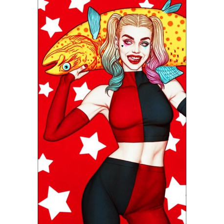 HARLEY QUINN 28 CVR C JENNY FRISON CARD STOCK VAR