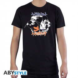 NARUTO ET SASUKE MC BLACK NARUTO SHIPPUDEN TSHIRT TAILLE L