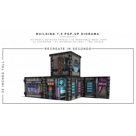 BUILDING 7 POP UP EXTREME SETS SCALE DIORAMA