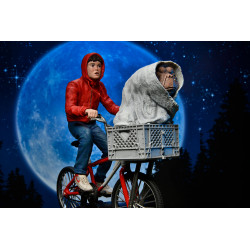 ELLIOTT AND E T ON BICYCLE E T L EXTRA-TERRESTRE FIGURINE 13 CM